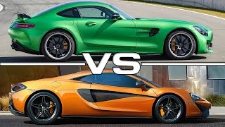 Mercedes AMG GT R vs McLaren 570S [upl. by Yellas528]