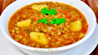 Sopa de Lentejas Nutritiva y Deliciosa [upl. by Eural]