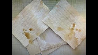 How to coffee dye paper quickly for journals [upl. by Rory]