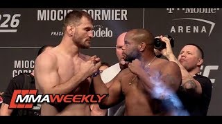 UFC 226 Ceremonial WeighIn Stipe Miocic vs Daniel Cormier [upl. by Drofyar]