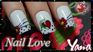 Uñas Amor y Amistad  Yana  Nail Love [upl. by Dnana]