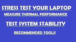 How to check your laptop temperatures and stability [upl. by Adnolaj]