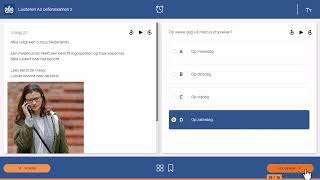 Luisteren examen A2 nieuw systeem 5 vragen [upl. by Anawed]
