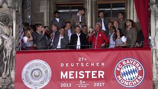 OB Dieter Reiter gratuliert dem FC Bayern München zur gewonnenen Deutschen Meisterschaft 2017 [upl. by Eanaj728]