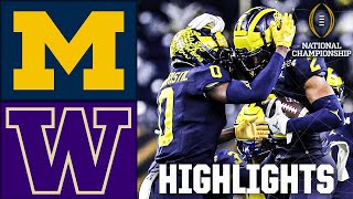 CFP National Championship Michigan Wolverines vs Washington Huskies  Full Game Highlights [upl. by Glad]