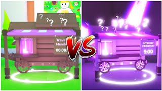 Traveling Merchant VS Mysterious Merchant  Pet Simulator X Roblox [upl. by Trela]