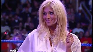 Torrie Wilson vs Dawn Marie Bikini Lingerie Contest SmackDown [upl. by Neeham]