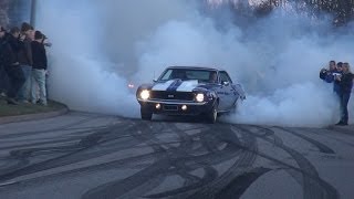 INSANE BURNOUT and POWERSLIDE 1969 Chevrolet Camaro SS 66 402 cid [upl. by Beard]