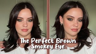 The PERFECT Brown Smokey Eye  in depth tutorial  Julia Adams [upl. by Braasch]