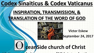 The Codex Sinaiticus amp Codex Vaticanus 1 Inspiration Transmission amp Translation series [upl. by Ahsinet434]