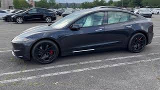 2024 Tesla Model 3 Performance Highland Walk Around Rough Video [upl. by Omidyar]