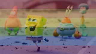 GAY MOMENT 🏳️‍🌈 in Saving Bikini Bottom The Sandy Cheeks Movie [upl. by Magdalen]