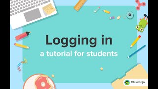 How students log in to ClassDojo 🔑 [upl. by Hanley]