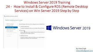 Windows Server 2019 Training 24  How to Install amp Configure RDS Remote Desktop Services [upl. by Idna282]