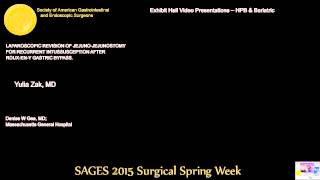 LAPAROSCOPIC REVISION OF JEJUNOJEJUNOSTOMY FOR RECURRENT INTUSSUSCEPTION AFTER ROUXENY GASTRIC BY [upl. by Pegeen]