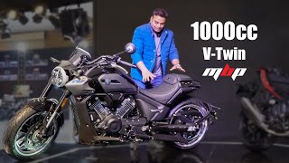 VTwin 1000cc Cruiser Motorcycle New Launch In India  Cool Cruiser Bike [upl. by Enrichetta]