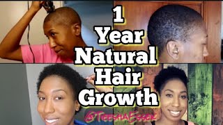 1 YEAR AFTER SHAVING MY HEAD BALD  NAPPILY EVERAFTER naturalhair 1yearpostshave TIEESHA ESSEX [upl. by Ambrosio]