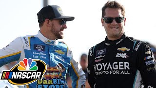 NASCAR Xfinity drivers react after Round of 12 playoff race at Talladega  Motorsports on NBC [upl. by Ratep]