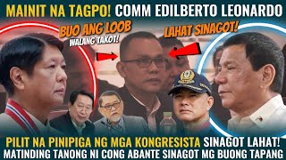 Grabe ito COMM Edilberto Leonardo Piniga mg mga Kongresista Walang Nakuha Lahat ng Tanong Sinagot [upl. by Eiluj]