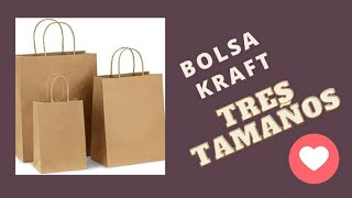 ✔️¿COMO HACER BOLSAS KRAFT DE DIFERENTES TAMAÑOS [upl. by Whiffen]