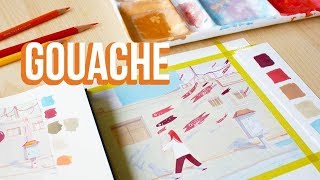 ✨ How to Paint With Color Palettes Gouache Painting 🌸 [upl. by Clinton533]