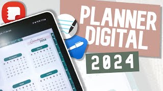 Planner Digital 2024 ✨ COMPLETO Samsung Notes Goodnotes e Noteshelf [upl. by Nuzzi]