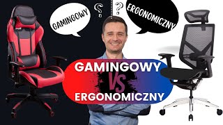 Fotel gamingowy czy ergonomiczny co wybrać❓TOP 9 różnic który musisz wiedzieć przed kupnem fotela [upl. by Lewanna]