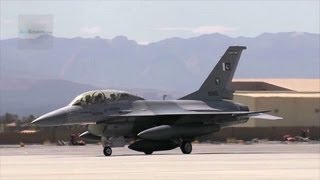 Pakistani F16s Takeoffs Landings Flight Line Activity Air Refueling [upl. by Edee]