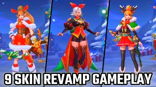 9 SKIN CHRISTMAS REVAMP GAMEPLAY EFEK BARU NYA SETARA SKIN LEGEND  MOBILE LEGENDS [upl. by Thadeus]