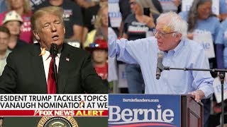 Bernie Sanders Rally vs Donald Trump Rally [upl. by Eirotal]