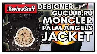 Moncler X Palm Angels Down Jacket Black  DesignerGu Review [upl. by North]