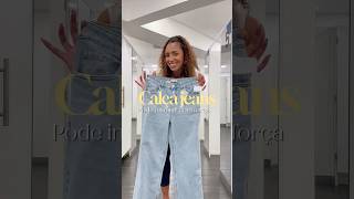 Look com calça jeans reta alongada para mulheres altas  calça jeans CampA calçajeans moda [upl. by Stillmann]