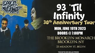 Souls of Mischief ‘93 ‘Til Infinity 30th Anniversary Tour’ 061923  The Brooklyn Monarch NYC [upl. by Burkhart]