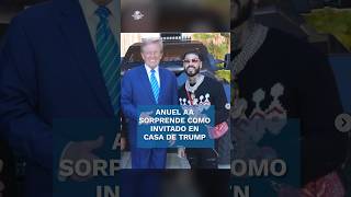 Anuel AA visita a Trump en su casa y hace un llamado para votar por él short [upl. by Notyarb583]