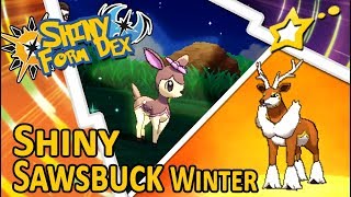 LIVE Shiny Deerling Winter after 77 MM Eggs  EVOLUTION to Shiny Sawsbuck Winter Pokemon USUM [upl. by Alethia]