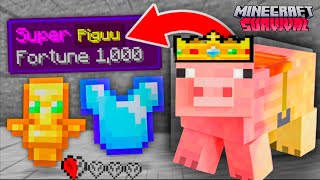 MINECRAFT BUT PIGS BECOME IMMORTAL  DROP SUPER OP ITEM 🤯HINDI [upl. by Akcimahs]