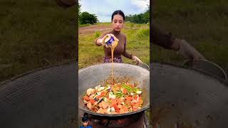 Gile carry cooking 😋😋food streetfood cooking shorts [upl. by Minor]