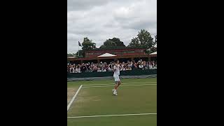 Novak Djokovics Serve and Backhand Combination in Slow Motion atp djokovic backhand [upl. by Wenn]