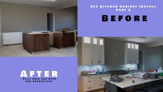 Installing Kitchen Cabinets  Part 2 [upl. by Femmine]