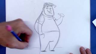 How to Draw a Cartoon People  for Beginners [upl. by Pelag]