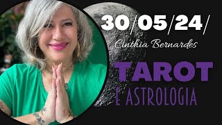 TAROT COM ASTROLOGIA DIA 300524  LUA MINGUANTE EM PEIXES UMA LUA ESPIRITUAL ✨ [upl. by Evania]