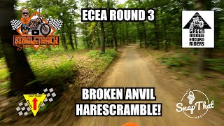 ECEA Hare Scrambles Round 3 Broken Anvil  Partial Course POV [upl. by Senalda]