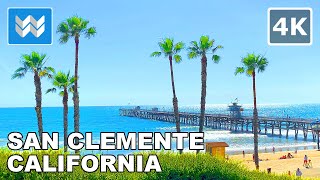 4K San Clemente Beach Pier in Orange County California USA Walking Tour amp Travel Guide [upl. by Doug]