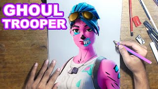 FORTNITE Drawing GHOUL TROOPER  How to Draw GHOUL TROOPER  StepbyStep Tutorial  Fortnite [upl. by Ilario]