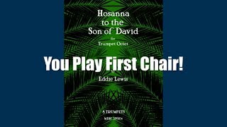 Trumpet PlayAlong Hosanna to the Son of David  YPFC [upl. by Aicia355]