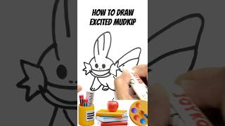 How to Draw Excited Mudkip from Pokemon‼️🐈easydrawing artforbeginners kidsdrawing [upl. by Eelytsirk715]