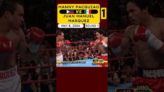 Manny Pacquiao 🇵🇭 VS 🇲🇽 Juan Manuel Marquez 1  May 8 2004  ROUND 1 [upl. by Plumbo739]