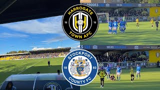 WE’RE TOP OF THE LEAGUE  Harrogate Town vs Stockport County Matchday Vlog [upl. by Ahsimek]