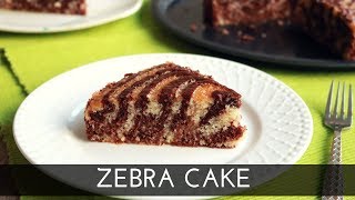 Zebra Cake  How to make a Zebra Cake  SREES BLISSFULLY YUM [upl. by Dawn]