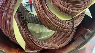 Motor Rewinding200hp plainer stator Rewind2delta l P1 [upl. by Postman]